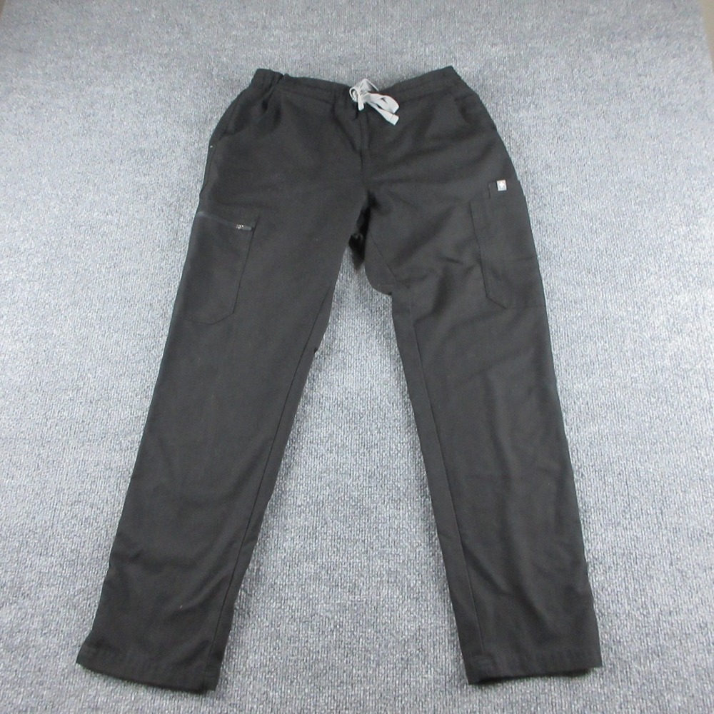 FIGS Pants Womens S Black Technical Collection Scrub Drawstring Waist Pockets